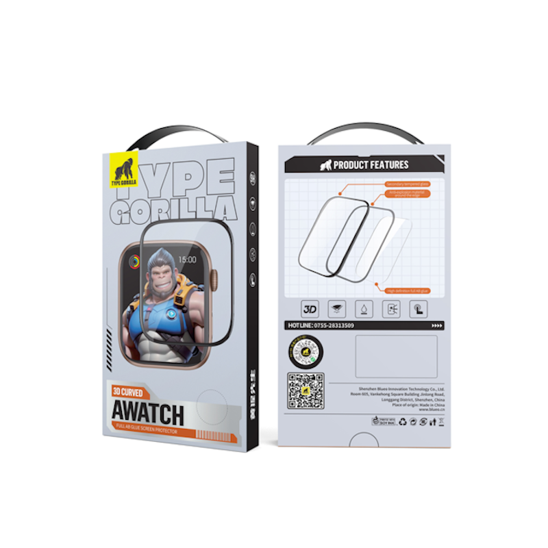 Apple Watch Ultra 1/2/3 49mm Type Gorilla 3D Curved Fólia