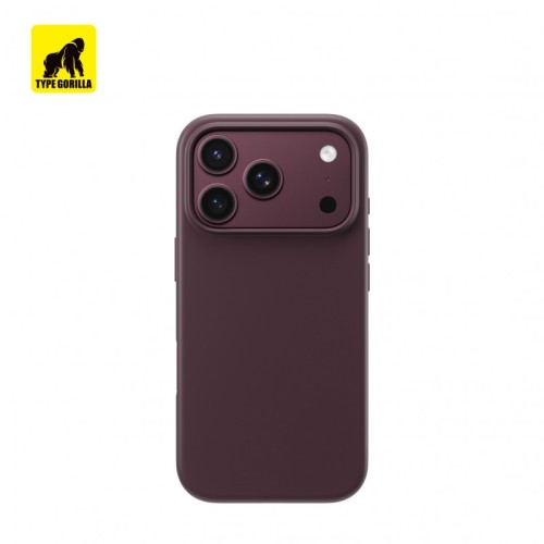 Apple iPhone 17 Pro Max Type Gorilla Szilikon Magsafe Hátlap - Burgundi
